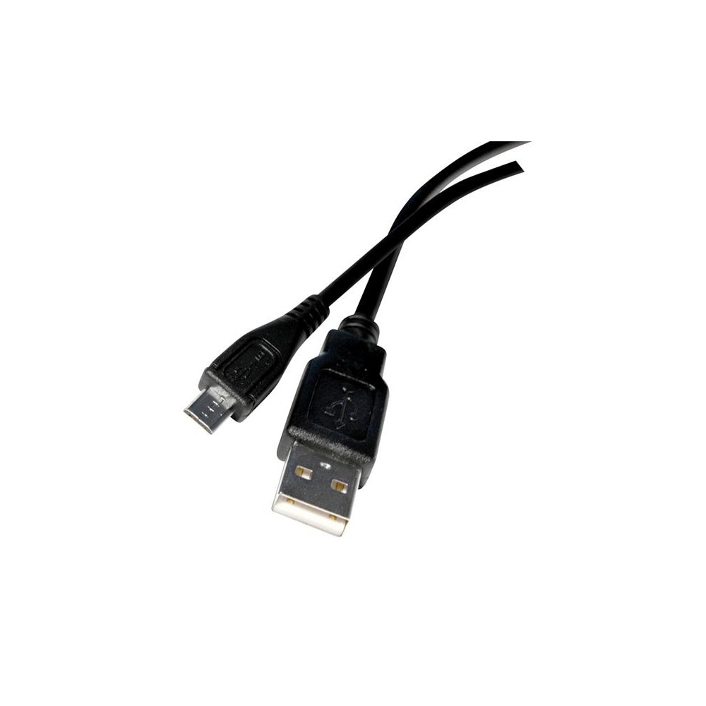 Kabelis USB 2.0 A/Mikro USB 1,8 m juodas-Duomenų ir įkrovimo Kabelis USB 2.0 A/Mikro USB 1,8 m juodas-Duomenų ir įkrovimo