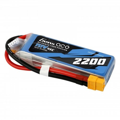 Akumuliatorius Gens Ace 2200mAh 11.1V 45C 3S1P XT60-Pagrindinis