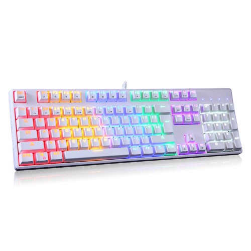 Mechaninė klaviatūra Motospeed CK107 RGB (balta)-Pagrindinis