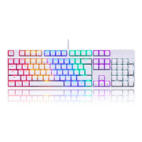 Mechaninė klaviatūra Motospeed CK107 RGB (balta)-Pagrindinis