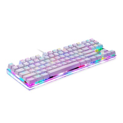 Mechaninė žaidimų klaviatūra Motospeed K87S RGB (balta)-Laidinė