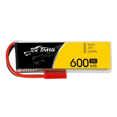 Akumuliatorius Tattu 600mAh 3,7V 30C 1S1P JST-Pagrindinis