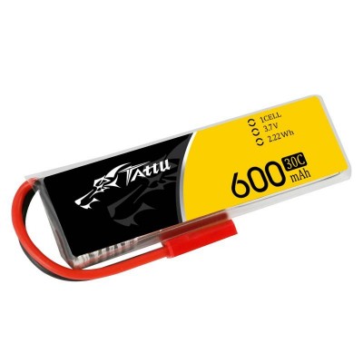 Akumuliatorius Tattu 600mAh 3,7V 30C 1S1P JST-Pagrindinis