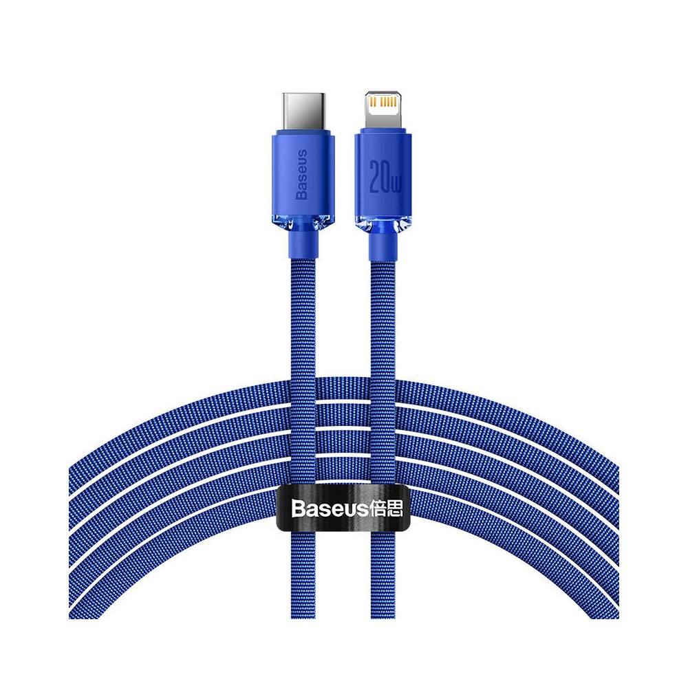 "Baseus Crystal Shine" USB kabelis-C į "Lightning", 20W, PD, 2 "Baseus Crystal Shine" USB kabelis-C į "Lightning", 20W, PD, 2