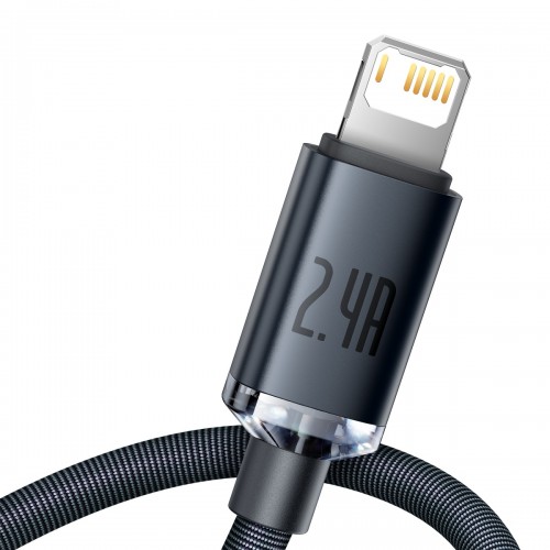 "Baseus Crystal Shine" kabelis USB-Lightning, 2,4 A, 1,2 m