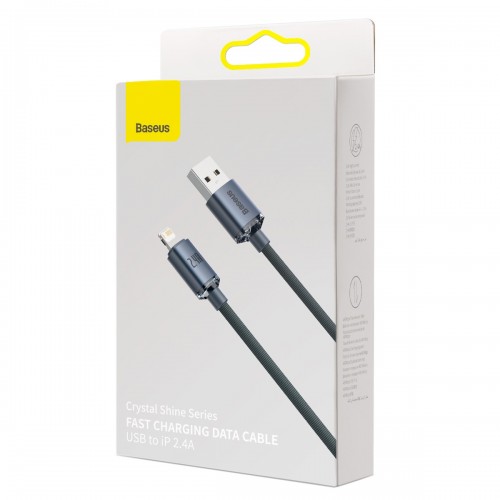 "Baseus Crystal Shine" kabelis USB-Lightning, 2,4 A, 1,2 m