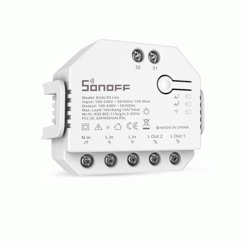 Išmanusis jungiklis "WiFi" Sonoff Dual R3 Lite-Pagrindinis