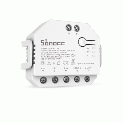 Išmanusis jungiklis "WiFi" Sonoff Dual R3 Lite-Pagrindinis
