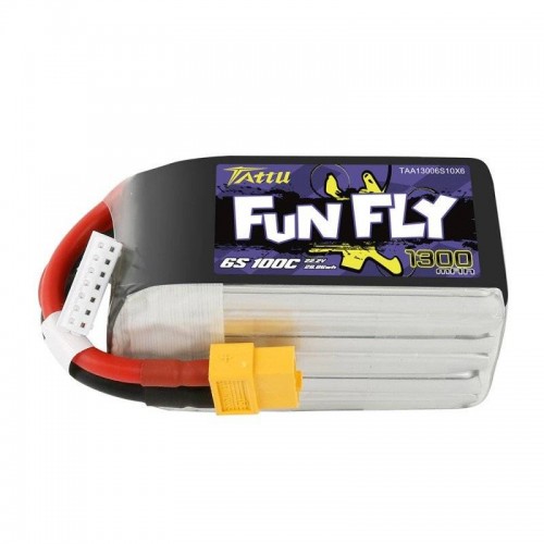 Tattu "Funfly" baterija 1300mAh 22,2V 100C 6S1P XT60-Pagrindinis
