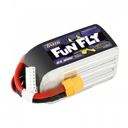 Tattu "Funfly" baterija 1300mAh 22,2V 100C 6S1P XT60-Pagrindinis