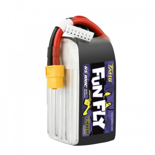 Tattu "Funfly" baterija 1300mAh 22,2V 100C 6S1P XT60-Pagrindinis