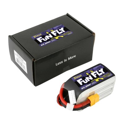 Tattu "Funfly" baterija 1300mAh 22,2V 100C 6S1P XT60-Pagrindinis