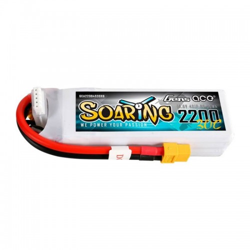 GensAce Soaring LiPo 2200mAh 14.8V 30C 4S1P baterija-Pagrindinis