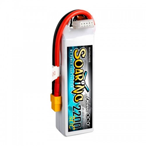 GensAce Soaring LiPo 2200mAh 14.8V 30C 4S1P baterija-Pagrindinis