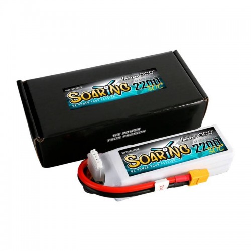 GensAce Soaring LiPo 2200mAh 14.8V 30C 4S1P baterija-Pagrindinis