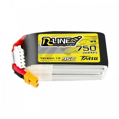 Tattu R-Linija 750mAh 14.8V 95C 4S1P JST-XHR