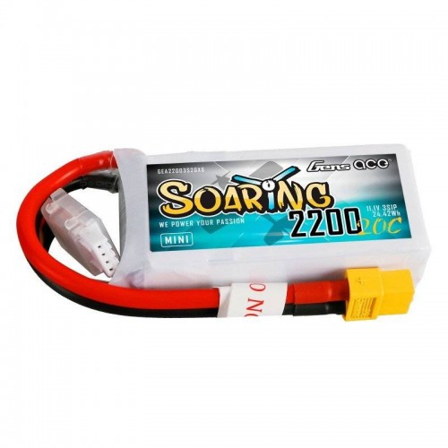 Akumuliatorius GensAce Soaring Mini LiPo 2200mAh 11.1V 20C 3S1P