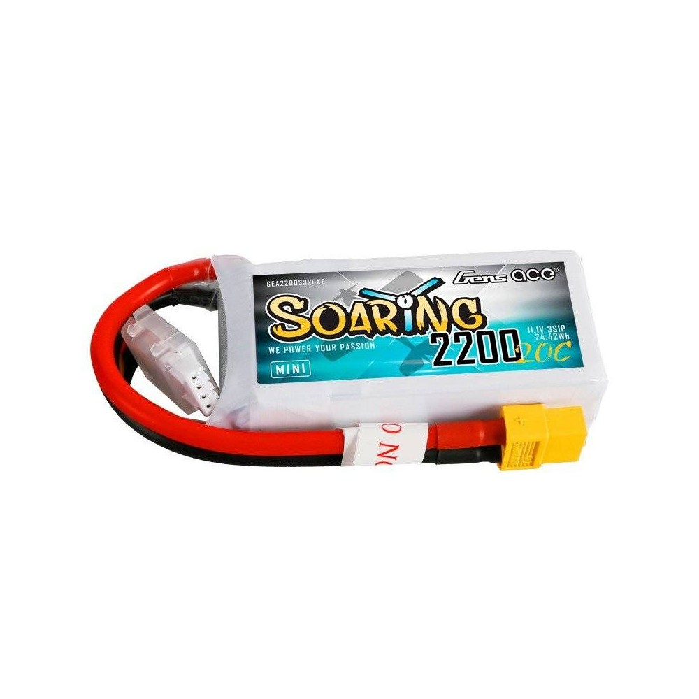 Akumuliatorius GensAce Soaring Mini LiPo 2200mAh 11.1V 20C 3S1P