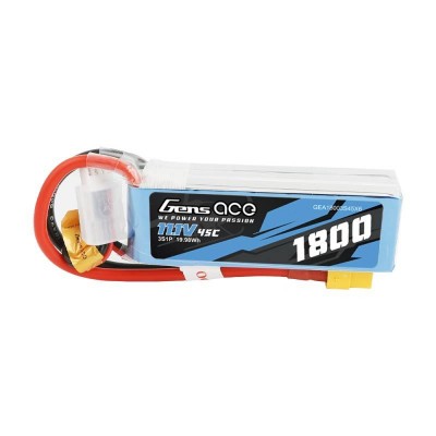 GensAce LiPo 1800mAh 11.1V 45C 3S1P XT60