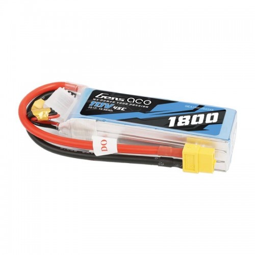 GensAce LiPo 1800mAh 11.1V 45C 3S1P XT60