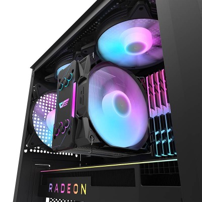 Darkflash DK300M Micro-ATX Kompiuterio korpusas su 3