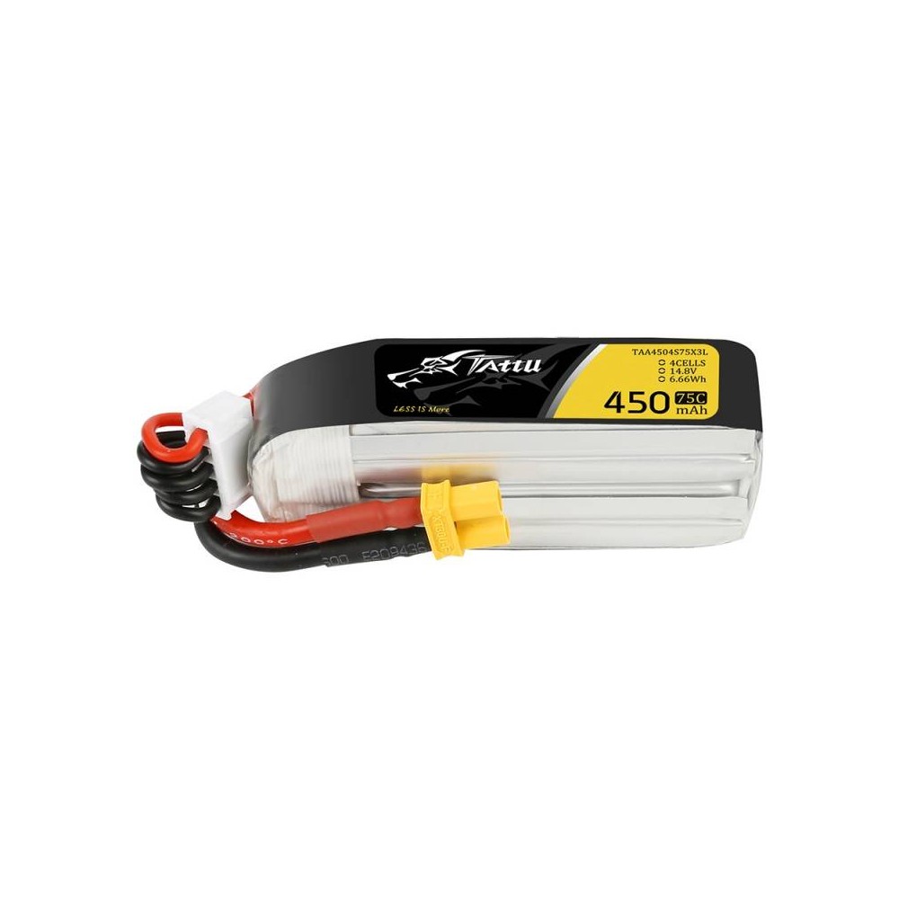 Akumuliatorius Tattu 450mAh 14,8V 75C 4S1P Long-Pagrindinis