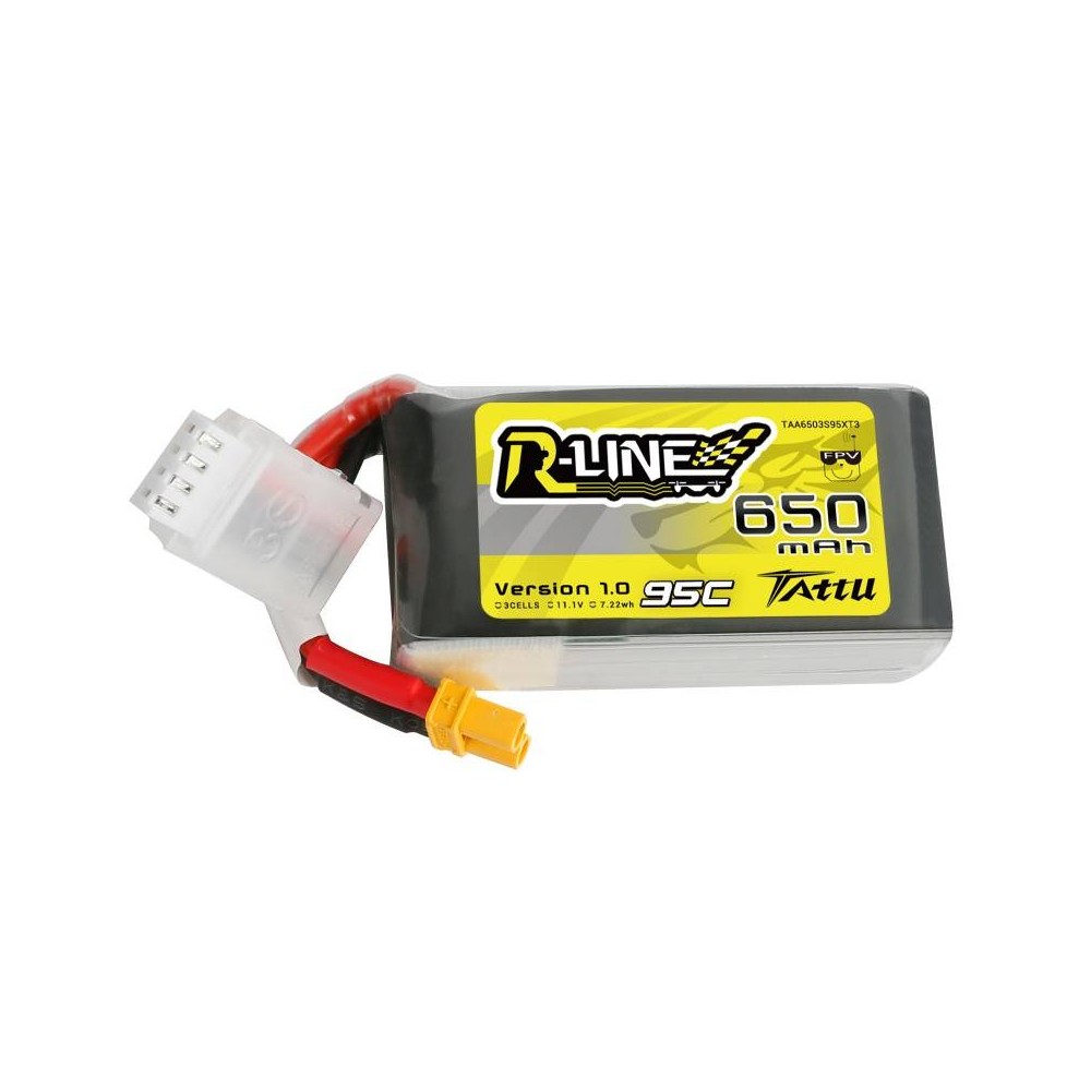 Tattu R-Line 650mAh 11.1V 95C 3S1P XT30 Lipo