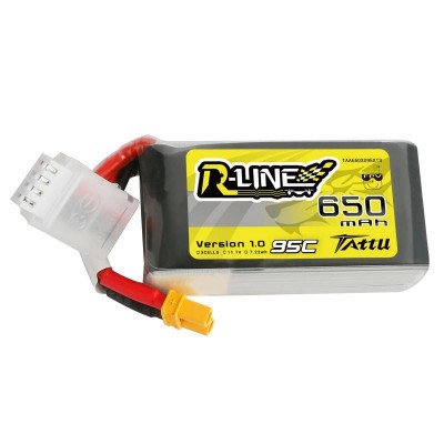 Tattu R-Line 650mAh 11.1V 95C 3S1P XT30 Lipo
