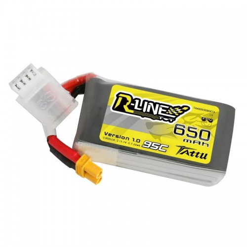 Tattu R-Line 650mAh 11.1V 95C 3S1P XT30 Lipo