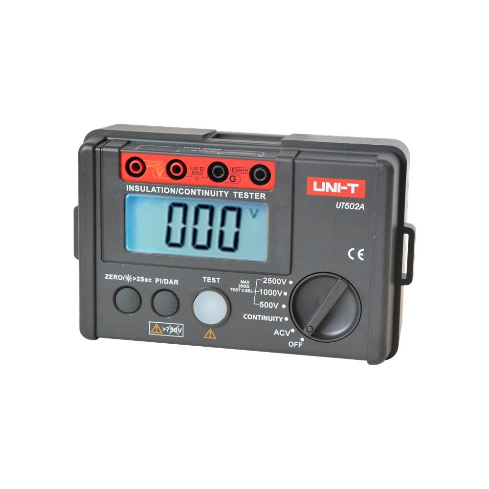 Izoliacijos varžos testeris UNI-T UT502A-Įžeminimo matuokliai