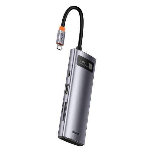 "Baseus" šakotuvo adapteris 7in1 USB-C į 2x USB 3.0 + HDMI + "Baseus" šakotuvo adapteris 7in1 USB-C į 2x USB 3.0 + HDMI +