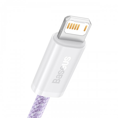 "Baseus Dynamic" kabelis USB-Lightning, 2,4 A, 2 m (violetinės "Baseus Dynamic" kabelis USB-Lightning, 2,4 A, 2 m (violetinės