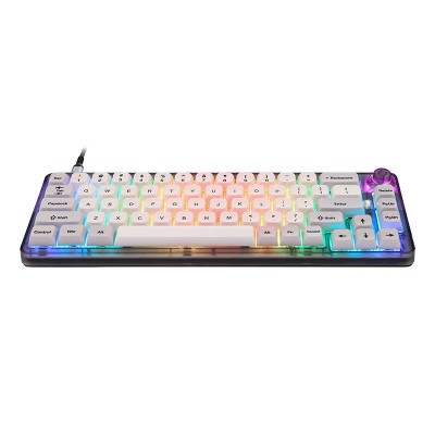 Mechaninė žaidimų klaviatūra Motospeed CK69 RGB (balta)-Laidinė