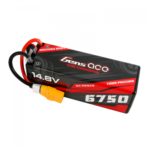 Akumuliatorius Gens Ace 6750mAh 14.8V 60C 4S1P kietas