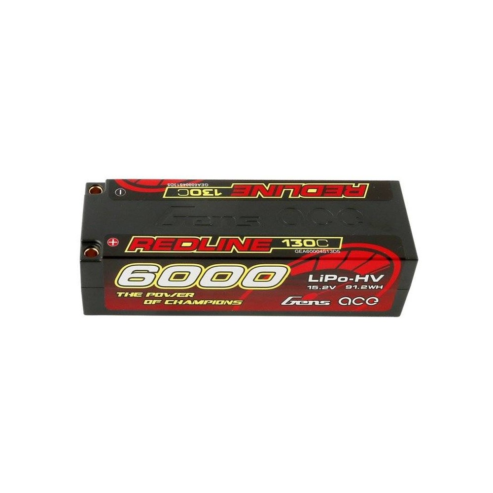 Gens Ace Redline 6000mAh 15,2V 130C 4S1P HardCase HV LiPo