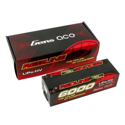 Gens Ace Redline 6000mAh 15,2V 130C 4S1P HardCase HV LiPo