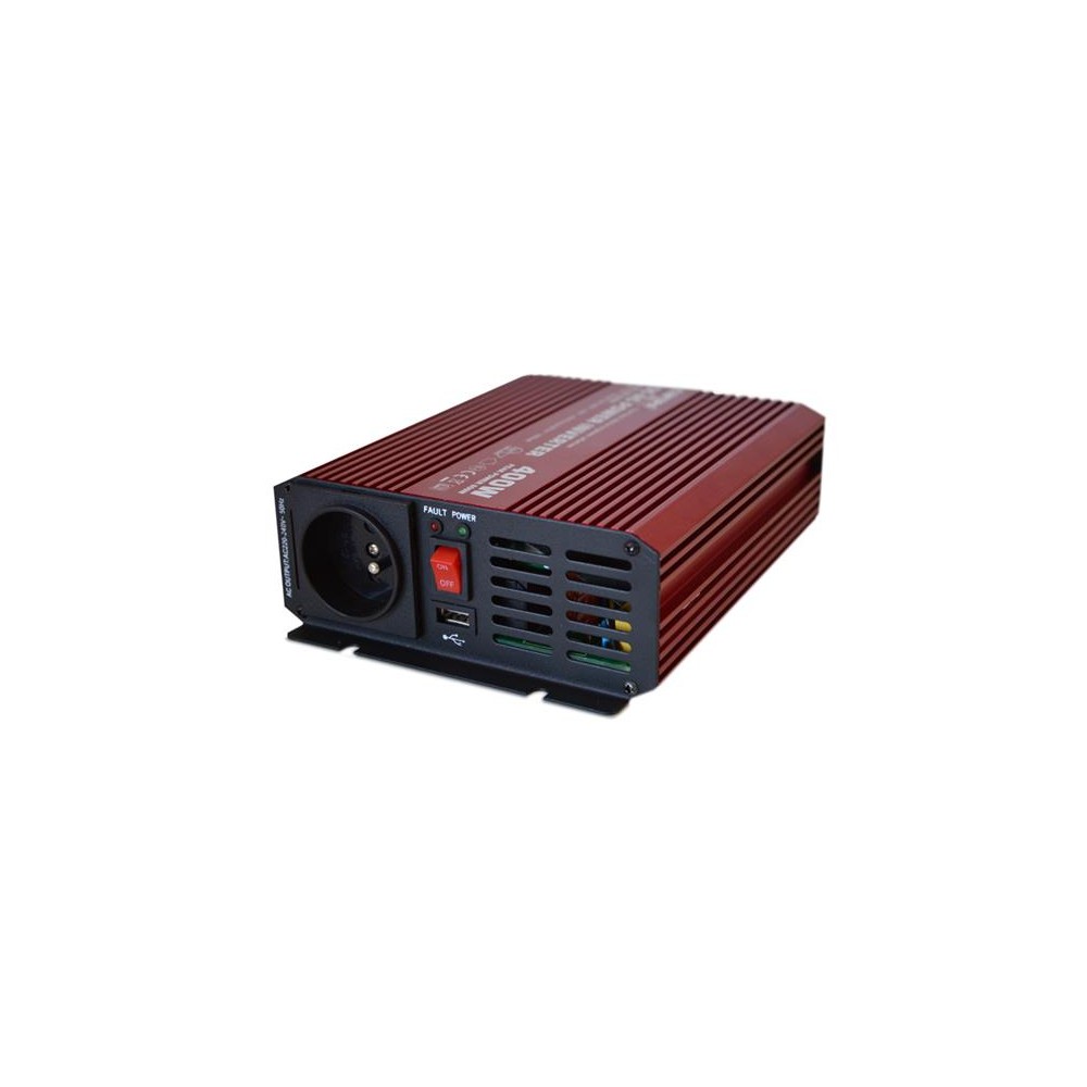 Maitinimo inverteris CARSPA P400 12V/230V 400W grynos