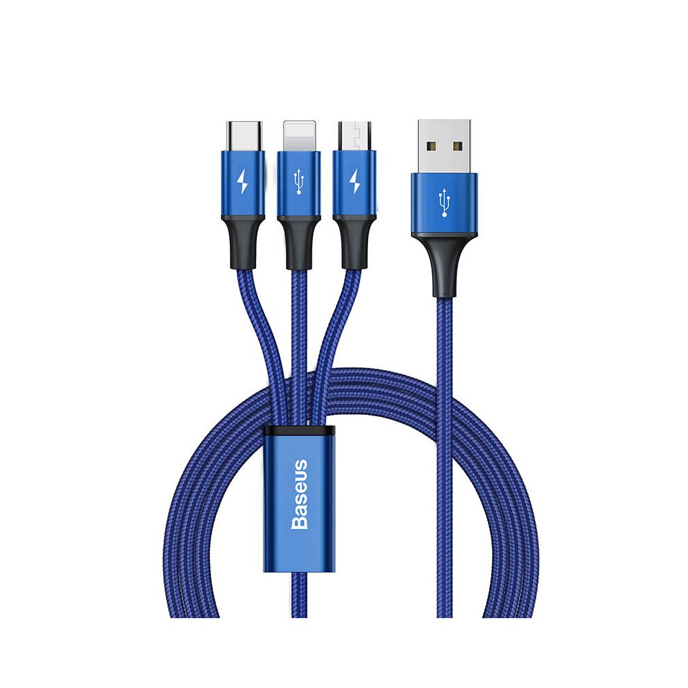 "Baseus Rapid Series 3-IN-1 kabelis USB-C M+L+T 1,2 m "Baseus Rapid Series 3-IN-1 kabelis USB-C M+L+T 1,2 m