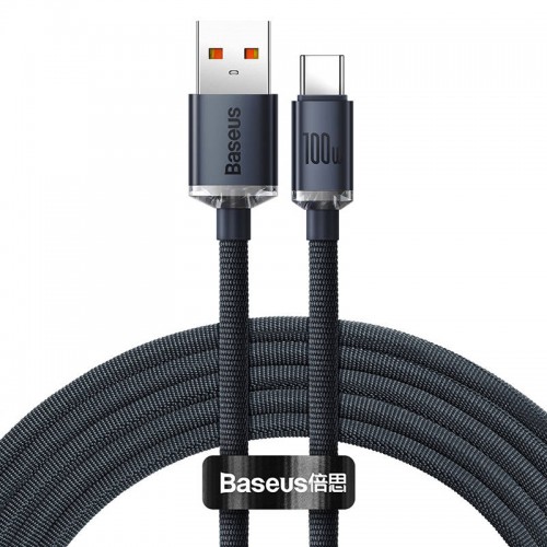 "Baseus Crystal Shine" USB laidas į USB-C, 100 W, 2 m "Baseus Crystal Shine" USB laidas į USB-C, 100 W, 2 m