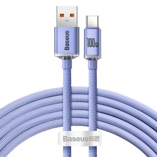 "Baseus Crystal Shine" USB laidas į USB-C, 100 W, 2 m "Baseus Crystal Shine" USB laidas į USB-C, 100 W, 2 m