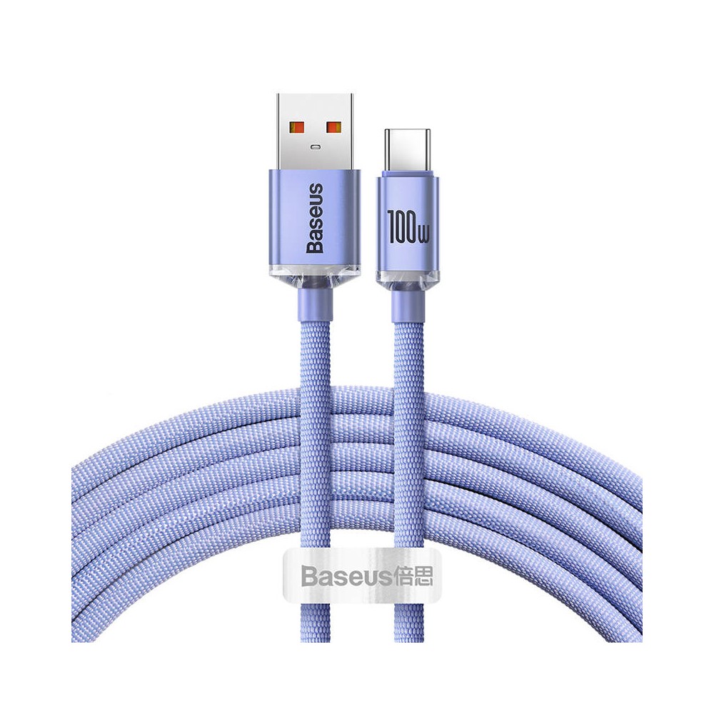 "Baseus Crystal Shine" USB laidas į USB-C, 100 W, 2 m "Baseus Crystal Shine" USB laidas į USB-C, 100 W, 2 m