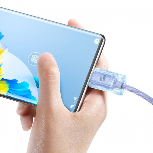 "Baseus Crystal Shine" USB laidas į USB-C, 100 W, 2 m "Baseus Crystal Shine" USB laidas į USB-C, 100 W, 2 m