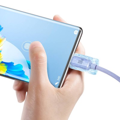 "Baseus Crystal Shine" USB laidas į USB-C, 100 W, 2 m