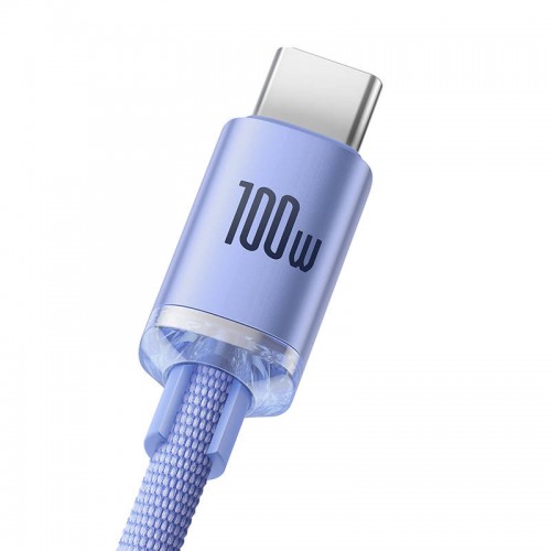 "Baseus Crystal Shine" USB laidas į USB-C, 100 W, 2 m "Baseus Crystal Shine" USB laidas į USB-C, 100 W, 2 m