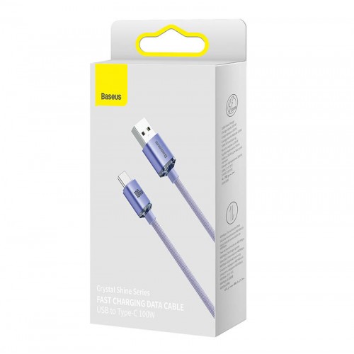 "Baseus Crystal Shine" USB laidas į USB-C, 100 W, 2 m "Baseus Crystal Shine" USB laidas į USB-C, 100 W, 2 m