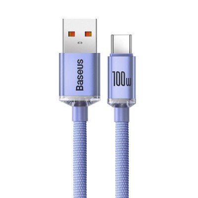 "Baseus Crystal Shine" USB laidas į USB-C, 100 W, 2 m