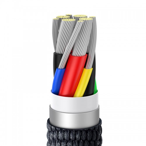 "Baseus Crystal Shine" USB kabelis-C į USB-C, 100 W, 1,2 m