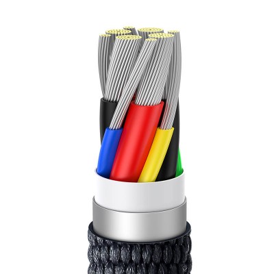 "Baseus Crystal Shine" USB kabelis-C į USB-C, 100 W, 1,2 m