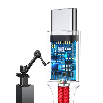 "Baseus Rapid Series 3-IN-1 kabelis USB-C M+L+T 1,2 m (