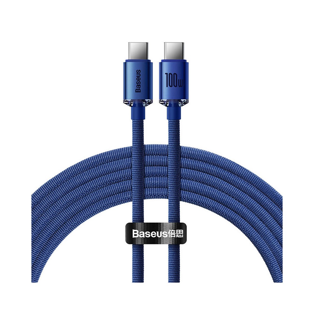 "Baseus Crystal Shine" USB kabelis-C į USB-C, 100 W, 1,2 m "Baseus Crystal Shine" USB kabelis-C į USB-C, 100 W, 1,2 m